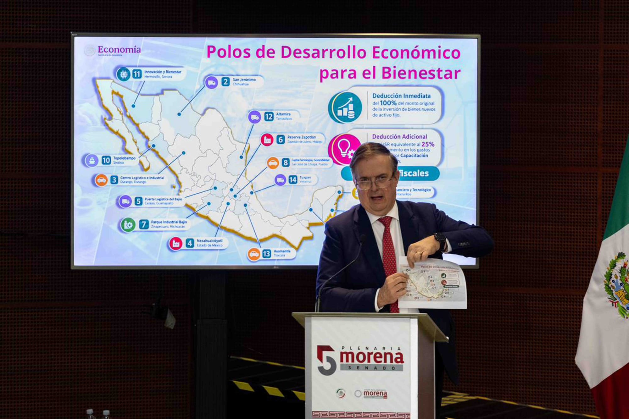 Ebrard destaca posición favorable de México en la revisión del T-MEC frente a EE. UU.