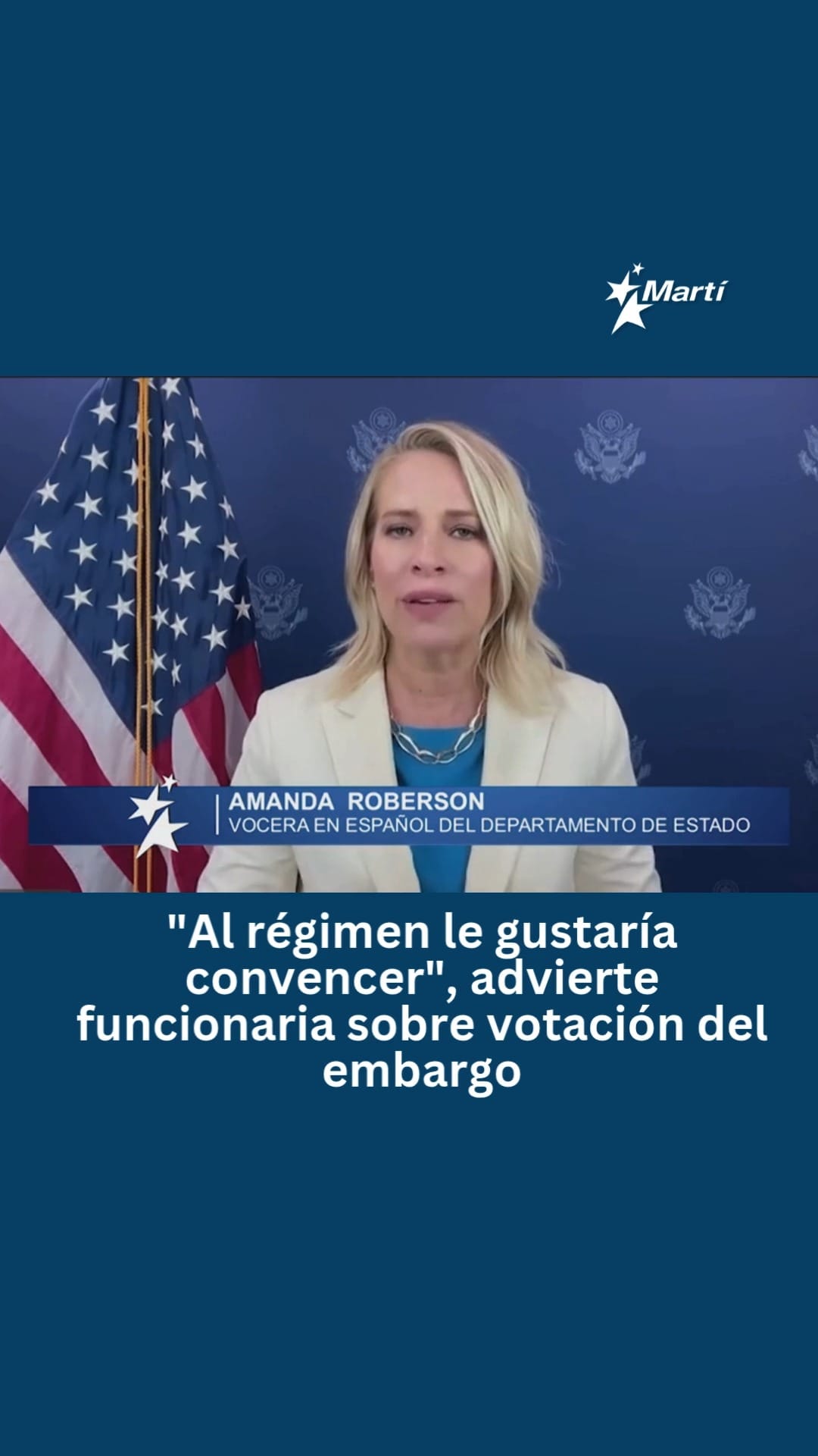 Departamento de Estado analiza el impacto de la votación en la ONU sobre el embargo a Cuba