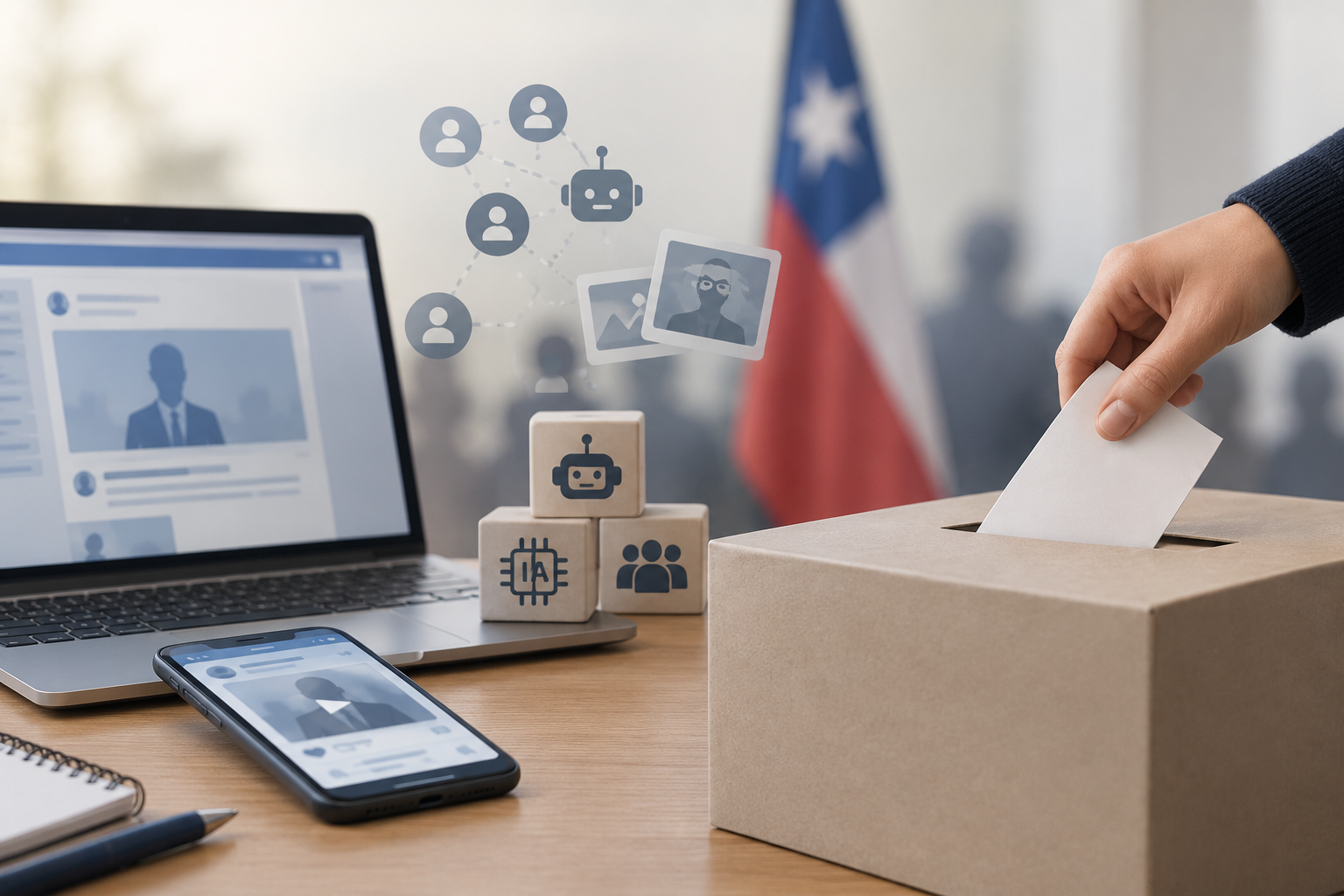 Proyecto de ley busca regular el uso de inteligencia artificial y 'granjas de bots' en procesos electorales