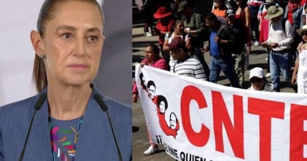Sheinbaum pacta con la CNTE 800 mdp adicionales y 1,300 plazas docentes para Oaxaca