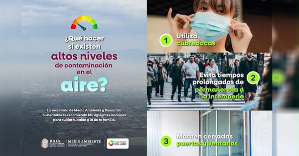 Emiten recomendaciones de salud en Tijuana ante la presencia de humo por recientes incendios