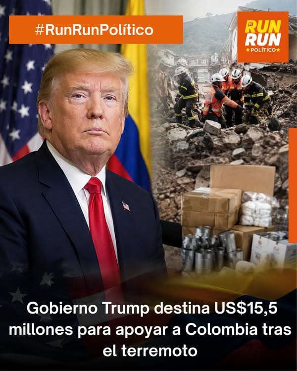 EE. UU. destina US$ 15,5 millones en ayuda humanitaria a Colombia tras devastador terremoto