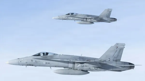 Cazas F-18 españoles de la OTAN interceptan un dron no identificado en el espacio aéreo de Rumanía