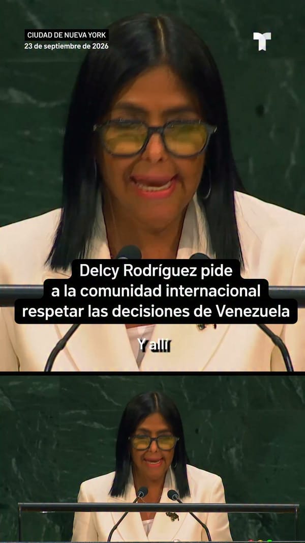 Delcy Rodríguez exige ante la ONU respeto a la soberanía y decisiones de Venezuela