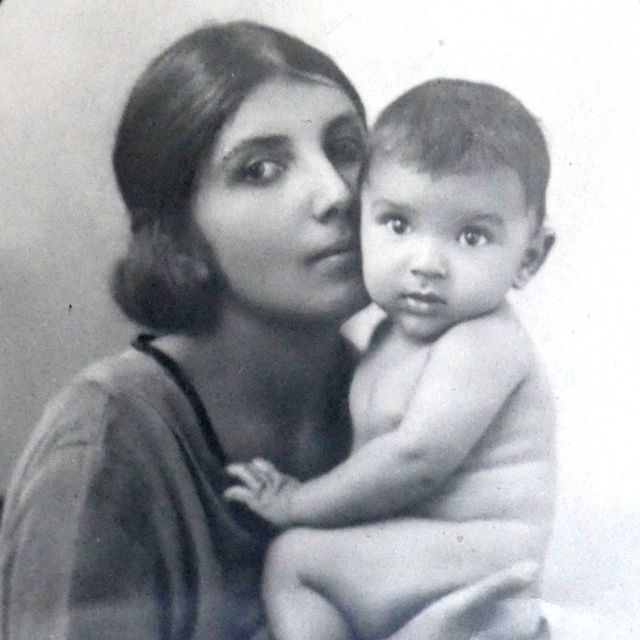 Dorothy Bonarjee with her son, Denis
