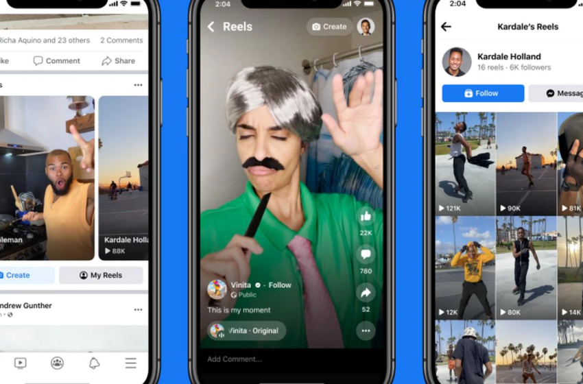 Facebook ahora tendrá los reels de Instagram en su app principal