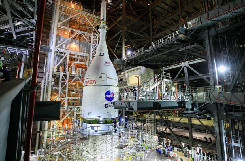  Regreso de la humanidad a la Luna: NASA terminó ensamblaje del cohete de la misión Artemis