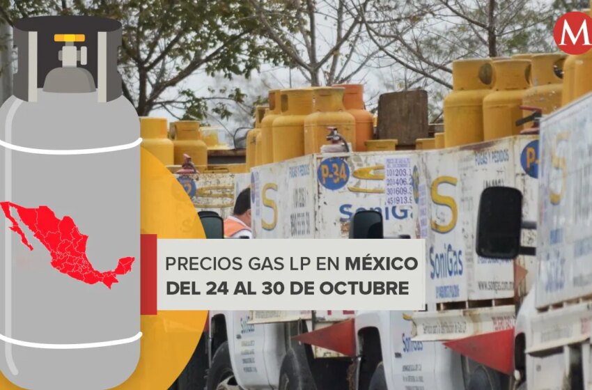  Precio del gas LP en México. Costo por municipio del 24 al 30 octubre – Milenio