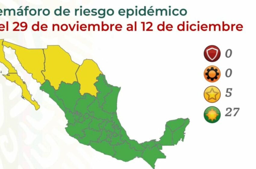  Semáforo COVID en México por estados: así queda el mapa del 29 de noviembre al 12 de …