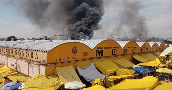  Sheinbaum confirmó saldo blanco tras incendio en el Mercado de Sonora – La Política Online