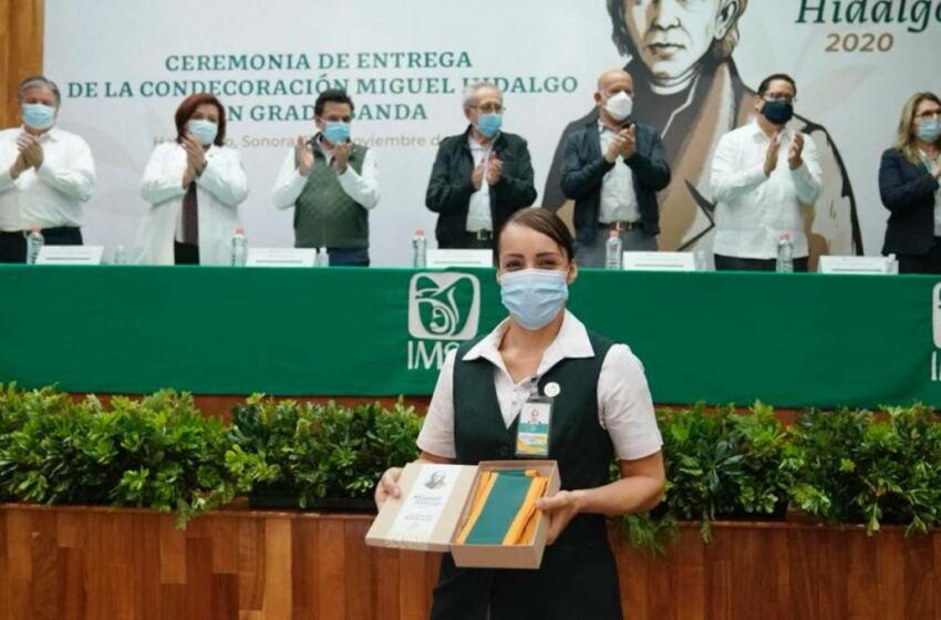  IMSS reconoce a empleados de salud de Sonora por su labor en la pandemia del COVID-19
