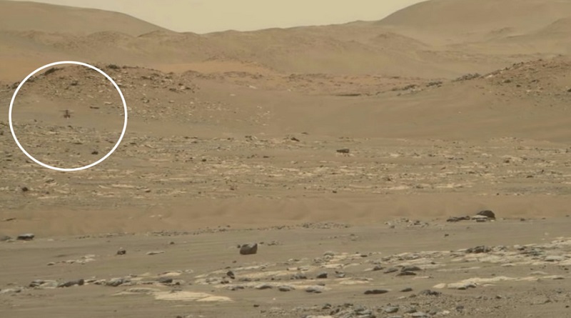  Róver Perseverance capta en video el vuelo de un helicóptero en Marte