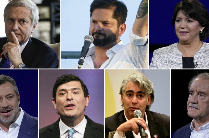  Chile: 7 candidatos buscan La Moneda en la elección que pone fin a 30 años de hegemonía de dos coaliciones