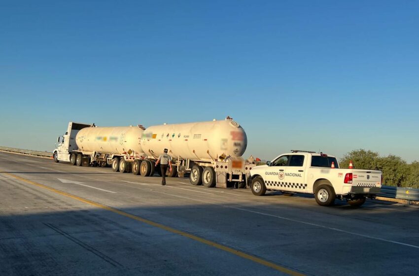  En Sonora asegura GN trailer con 40 toneladas de amoniaco