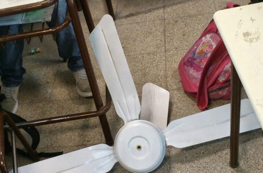  Se cayó un ventilador en el Colegio Nacional de Buenos Aires: dos alumnos heridos