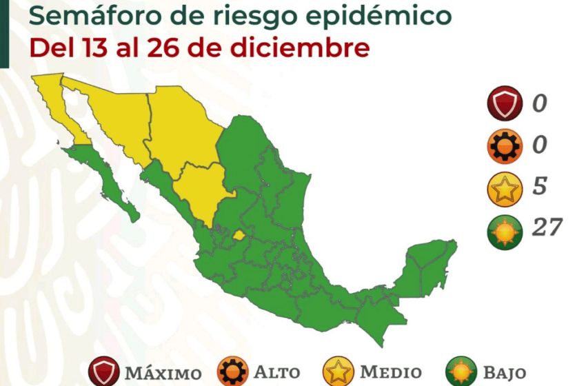  Retroceden Durango y Aguascalientes a amarillo en semáforo epidemiológico – XEVT