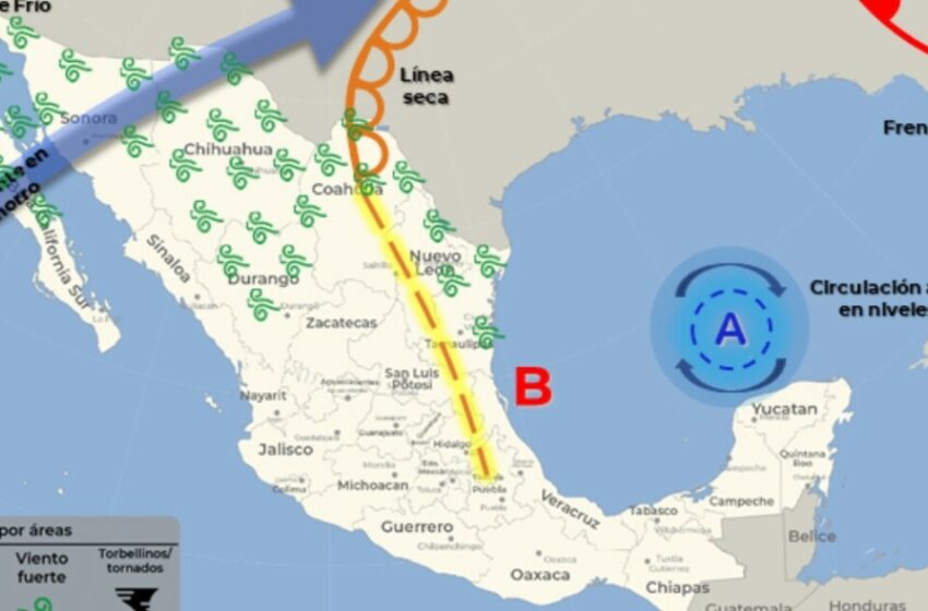  Clima 9 diciembre: Nuevo frente frío llega a México provocando lluvias – ADN 40