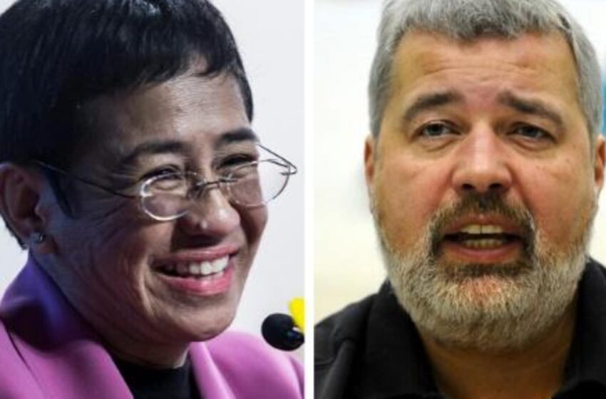  El Nobel de la Paz reconoce a dos periodistas amenazados