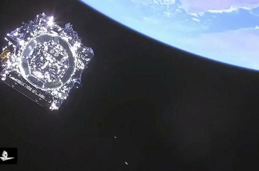  VIDEO: Captan el momento en el que telescopio James Webb se separa del cohete que lo llevó al espacio