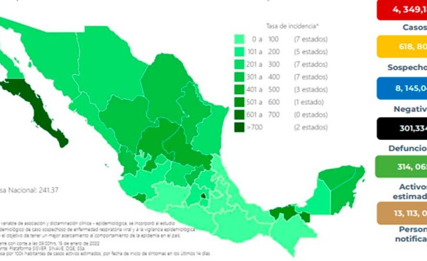  México llega a 4 millones 349 mil 182 contagios de coronavirus – Vanguardia de Veracruz