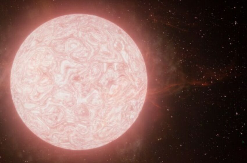  Por primera vez captan la explosión de una estrella supergigante roja