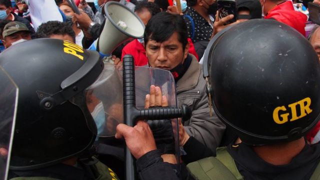 Manifestaciones en Perú.