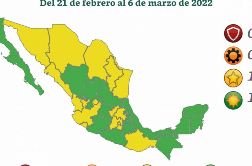  Semáforo epidemiológico de México se divide: 16 estados están en verde y 16 en amarillo – Debate