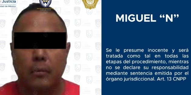  Cae Miguel "N", presunto feminicida de la conductora Michell Simon