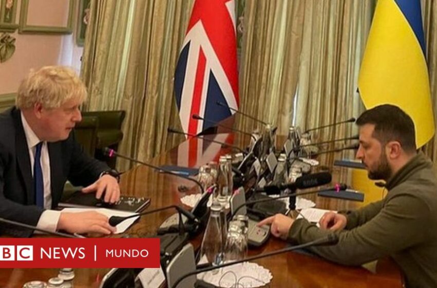  El primer ministro británico, Boris Johnson, viaja en visita sorpresa a Kiev para dialogar con el presidente Zelensky