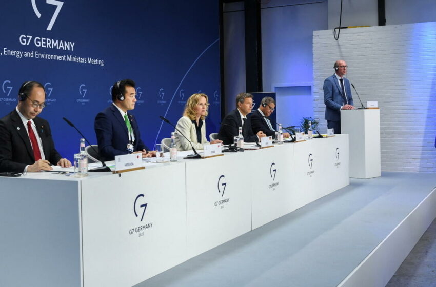 Los ministros del G7 elevan la vara en sus objetivos de clima y energía