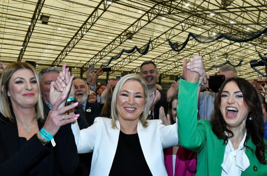  El partido nacionalista Sinn Fein, hacia una victoria histórica en Irlanda del Norte