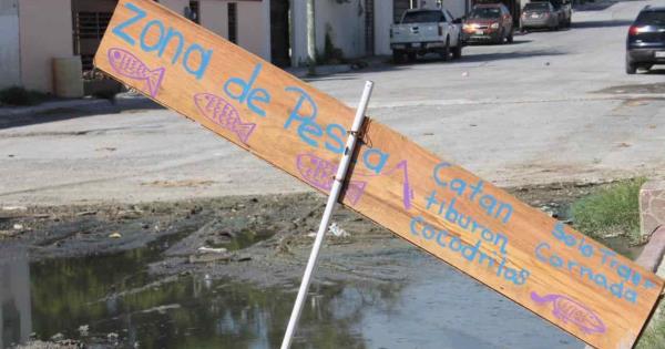  Declaran zona de 'pesca' calle inundada por fuga – El Mañana de Reynosa