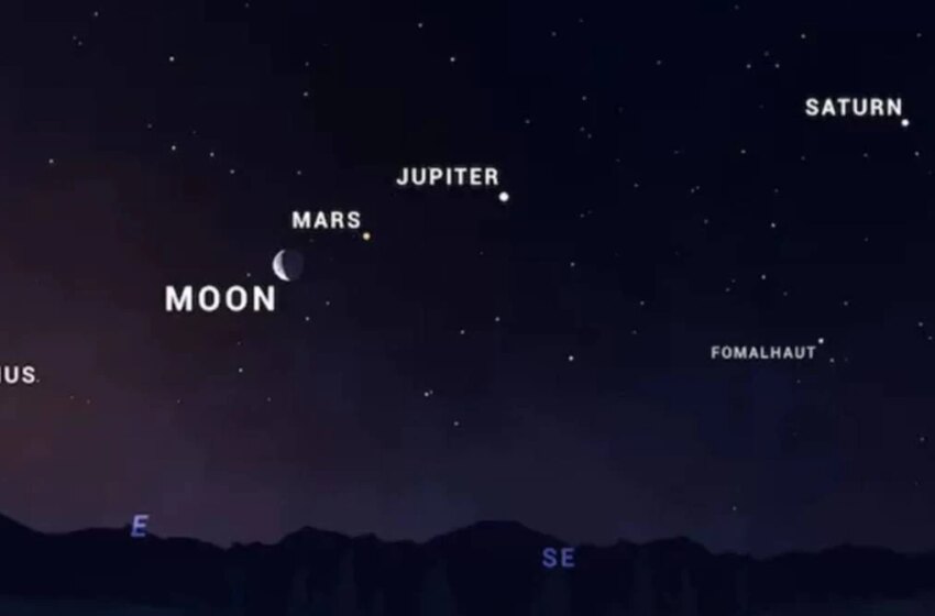  Alineación de cinco planetas y la Luna, un espectáculo para no perderse este 24 de junio