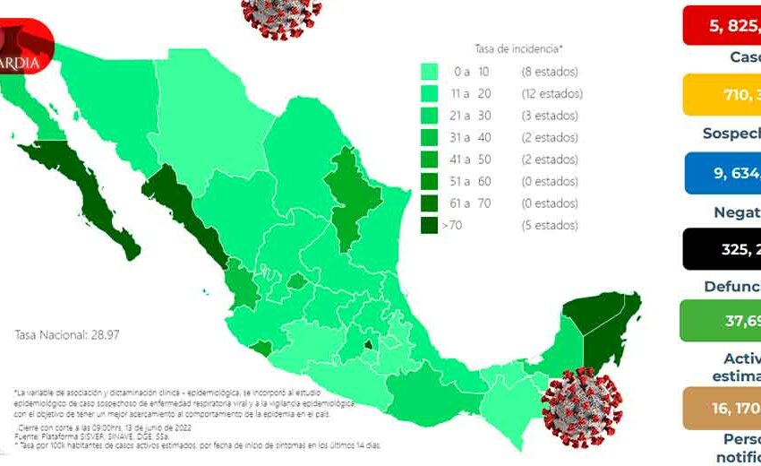  México ha confirmado 5 millones 825 mil 532 contagios de coronavirus – Vanguardia de Veracruz