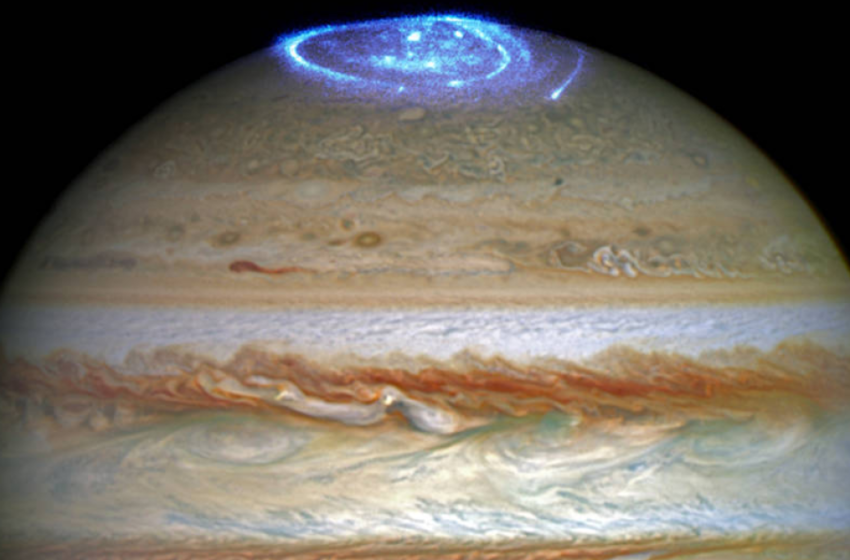  VIDEO: La NASA capta aurora boreal generada en el polo de Júpiter
