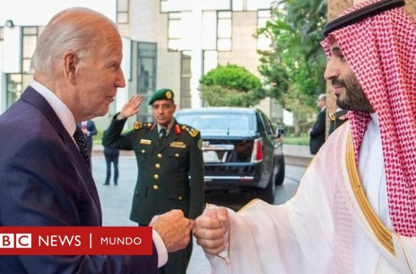  La impactante fotografía que define la visita de Biden a Arabia Saudita