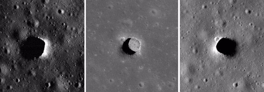  Descubiertos pozos y cuevas en la Luna térmicamente estables