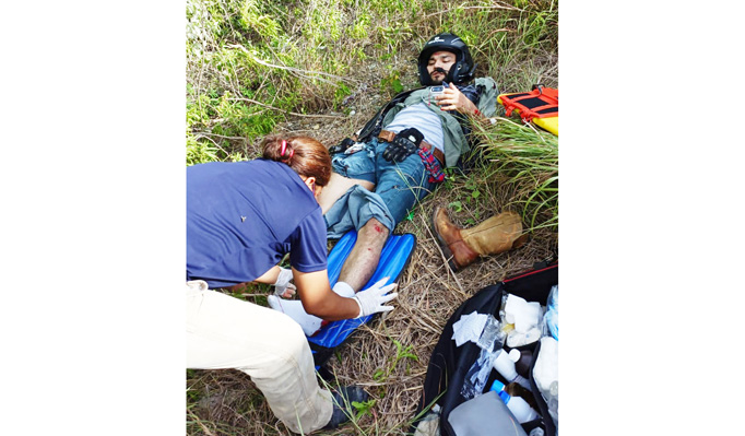  Motociclista reynosense lesionado al caer de su motocicleta – El Redactor de Soto la Marina