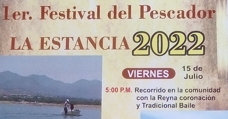  Realizarán Primer Festival del Pescador en Presa Constitución de La Estancia