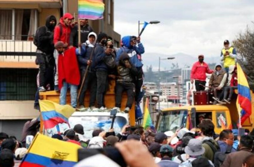  Ecuador pierde USD 1.000 millones por efectos de protestas indígenas