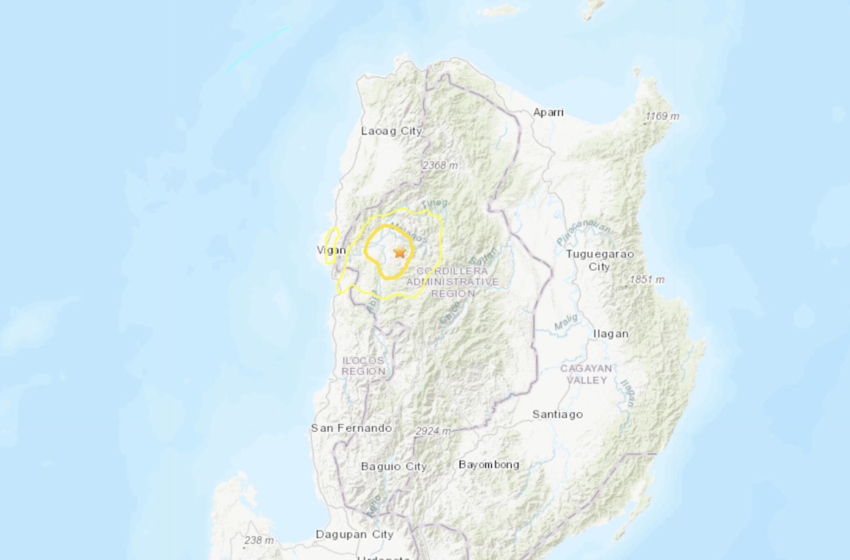  Un sismo de magnitud 7,0 sacude el norte de Filipinas