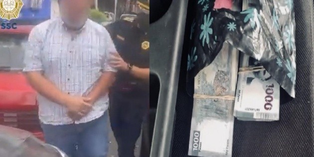  Viral: Le marcan el alto por no traer cinturón y le hallan medio millón de pesos en la cajuela