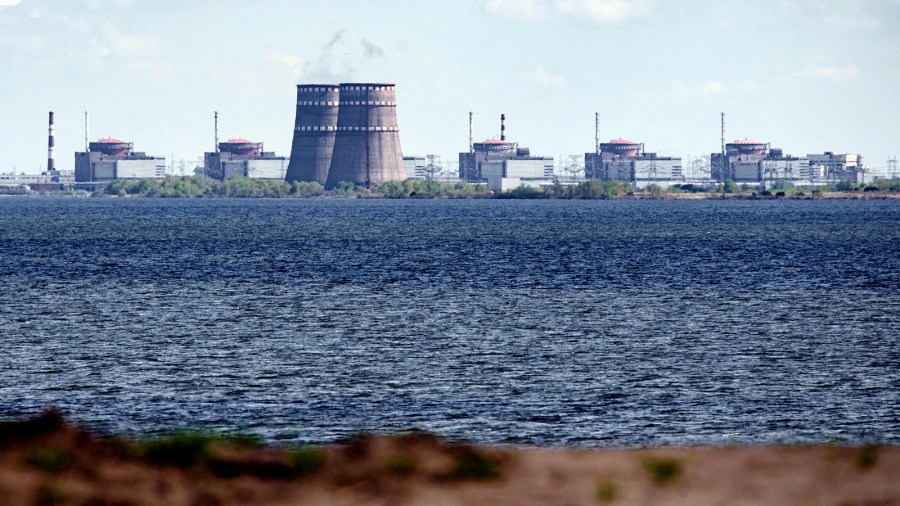 El sector alrededor de la cental nuclear en Zaporiyia fue blanco de bombardeos rusos y ucranianos Foto AFP 