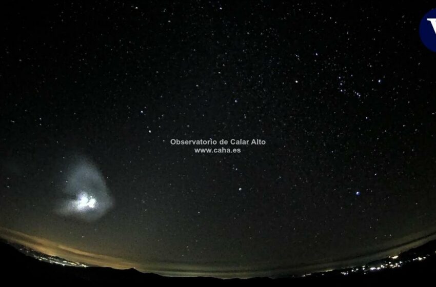  Un gran fragmento de un cohete de SpaceX cae en el Mediterráneo frente a la costa de Andalucía