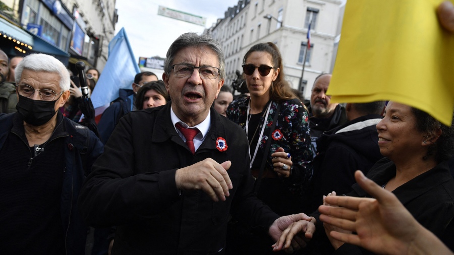 Mlenchon fue uno de los lderes de las protestas Foto AFP