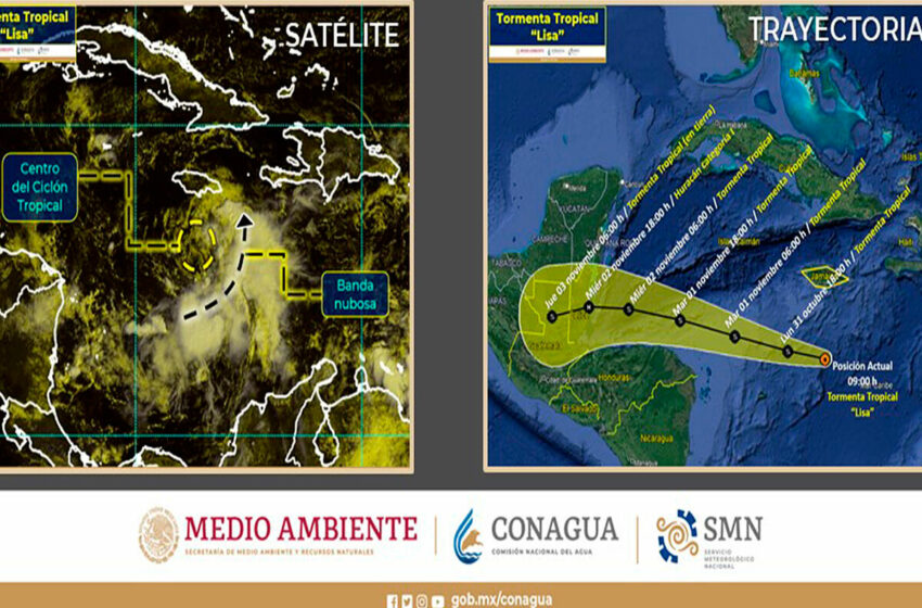  Tormenta tropical Lisa: dónde esta, trayectoria y qué estados se verán afectados por su paso