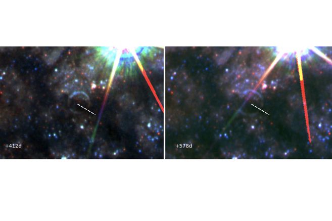  Telescopio Hubble capturó un inusual ‘eco de luz’ tras la explosión de una estrella