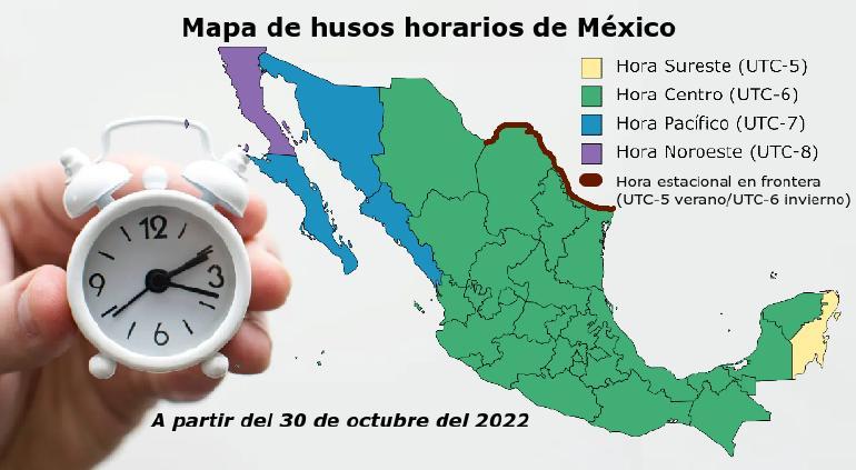 A partir de mañana así serán los horarios de todo México – Tiempo La Noticia Digital