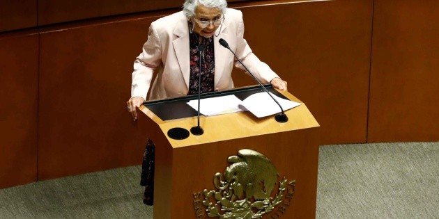  Así lucía Olga Sánchez Cordero cuando rindió protesta como ministra