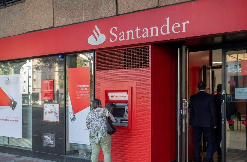  El Banco Santander gana 7.316 millones hasta septiembre, un 25% más, impulsado por el alza de tipos